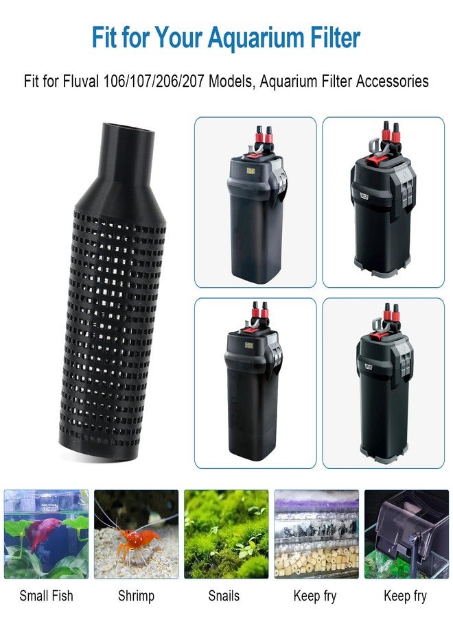 HEBRAR Aquarium Filter Intake Guard, Aquarium Intake Guard Fits for Fluval 107/106/206/207 Models, Fish Safe Filter Cover Aquarium Filter Accessories - Image 2